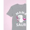 imageMama Shirt Mamasaurus Shirt Dinosaur Mom Shirt Women V Neck TShirtBlack