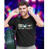 imageNever Forget Sarcastic Gift Music Novelty Funny Retro TShirtBlack