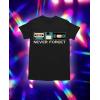 imageNever Forget Sarcastic Gift Music Novelty Funny Retro TShirtBlack