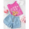 imagePaw Patrol Pup Skye 4 5 Gifts for Four Five Years Old Girls 4th 5th Birthday Girl Theme Party Toddler Kids TShirtSkye 5th  Pink