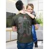 imagePlaymat Car Track Shirt for Dad Gifts for Dads Fathers Day Play Cars Roads on Back Mens TShirtHeather Military Green