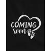 imagePregnancy Shirt for Women Cute Coming Soon Maternity Long Sleeve ShirtBlack