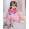 imageSkye Birthday Girl 3 Gifts for Three Years Old Bday Paw Patrol Theme Party Toddler Kids Girls Fitted TShirt A51144dEverest 3rd  Wow Pink