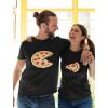 imageThe Missing Piece Pizza Couples Shirts for Him and Her Funny Matching His and Hers Couple Shirt SetMen Black  Women Black