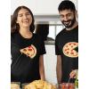 imageThe Missing Piece Pizza Couples Shirts for Him and Her Funny Matching His and Hers Couple Shirt SetMen Black  Women Black