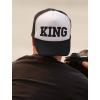 imageTstars  King Tucker Hat Trucker Hat Mesh CapBlackWhite