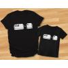 imageTstars Copy Paste Dad and Son Daughter Matching Shirts Ctrl C Ctrl V Gift for Dads Fathers Day Daddy and Me OutfitsDad Black  Child Black