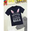 imageTstars Trade Brother for Easter Eggs Funny Siblings Egg Hunting TShirt for Toddler ampamp Youth Boys GirlsNavy