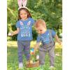 imageTstars Trade Brother for Easter Eggs Funny Siblings Egg Hunting TShirt for Toddler ampamp Youth Boys GirlsTrade Brother  California Blue