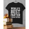 imageWorld Best Farter I Mean Father Shirt Gifts for dad from Daughter Son Funny tShirt for Men A1Black