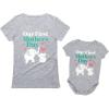 imageMom ampamp Baby Elephant Our First Mothers Day Mommy and Me Matching Outfits Gifts Mom T Shirt and 612M Baby BodysuitGray