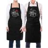 imageMr and Mrs Aprons With Mustache and Red Lips Gift for Couples Wedding Anniversary Newlywed His ampamp Hers Cooking Chef Apron One Size BlackBlack