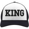 imageTstars  King Tucker Hat Trucker Hat Mesh CapBlackWhite