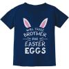 imageTstars Trade Brother for Easter Eggs Funny Siblings Egg Hunting TShirt for Toddler ampamp Youth Boys GirlsNavy