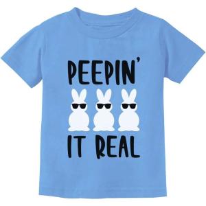 imageHip Hop Harry Bunny Girls Boys Easter Shirt Peepin Bunnies Infant Toddler Kids TShirt Toddler Kids TShirtPeepin  California Blue
