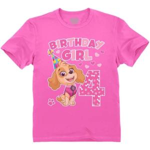 imagePaw Patrol Pup Skye 4 5 Gifts for Four Five Years Old Girls 4th 5th Birthday Girl Theme Party Toddler Kids TShirtSkye 4th  Pink