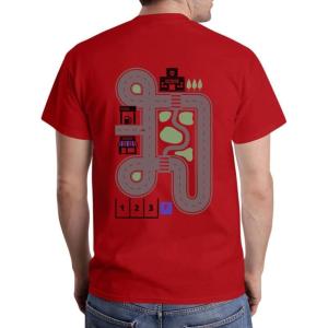 imagePlaymat Car Track Shirt for Dad Gifts for Dads Fathers Day Play Cars Roads on Back Mens TShirtRed