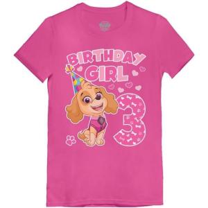 imageSkye Birthday Girl 3 Gifts for Three Years Old Bday Paw Patrol Theme Party Toddler Kids Girls Fitted TShirt A51144dSkye 3rd  Wow Pink