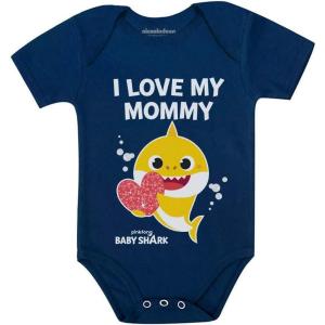 imageTstars 1st Mothers Day Baby Shark Doo Doo Doo Outfit Mom Gifts Baby Boy Girl Bodysuit Love My MommyNavy