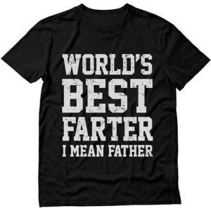 imageWorld Best Farter I Mean Father Shirt Gifts for dad from Daughter Son Funny tShirt for Men A1Black