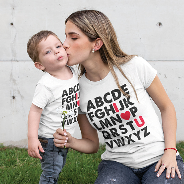 Matching outfit for new mother