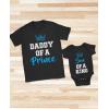 imageDad and Son Matching Shirts King ampamp Prince Fathers Day Daddy Me OutfitsDaddy Black  Son Black
