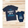imageDad and Son Matching Shirts King ampamp Prince Fathers Day Daddy Me OutfitsDaddy Navy  Son Navy
