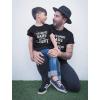 imageFather and Son Daughter Beards and Tattoos Fathers Day Matching Shirts SetDad Black  SonDaughter Black
