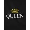 imageTeeStars King ampamp Queen Matching Couple Hoodie Set Valentines Day Gift His ampamp Hers Women Hoodie Women XLargeMen MediumBlack
