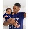 imageTstars Captain ampamp First Mate Dad and Baby Matching Outfits Fathers Day Daddy Me Shirts Captain Navy XXLargeMate Navy 6M 36M