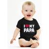 imageTstars My Day Baby Outfit I Love Papa Infant BodysuitBlack