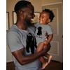 imageTstars Papa ampamp Baby Bear Dad and Son Daughter Matching Shirts Fathers Day New Dads Gift Father and Infant Shirt SetDad Gray  Baby Gray