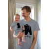 imageTstars Papa ampamp Baby Bear Dad and Son Daughter Matching Shirts Fathers Day New Dads Gift Father and Infant Shirt SetDad Gray  Baby Gray