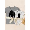 imageTstars Papa ampamp Baby Bear Dad and Son Daughter Matching Shirts Fathers Day New Dads Gift Father and Infant Shirt SetDad Gray  Baby GrayWhite