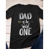 imageWild One Dad Shirt Safari Theme Family First Birthday Daddy Shirt for MenBlack