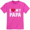 imageI Love My Daddy Shirt Gifts for Dad Papa Fathers Day Toddler Kids TShirtPink