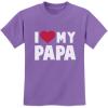 imageI Love My Daddy Shirt Gifts for Dad Papa Fathers Day Toddler Kids TShirtViolet