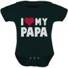 imageTstars My Day Baby Outfit I Love Papa Infant BodysuitBlack