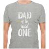 imageWild One Dad Shirt Safari Theme Family First Birthday Daddy Shirt for MenGray
