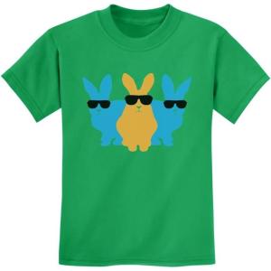 imageTstars HipHop Trio Bunnies Cute Easter Bunny TShirt for Toddlers ampamp Youth Boys ampamp GirlsGreen