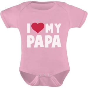 imageTstars My Day Baby Outfit I Love Papa Infant BodysuitPink