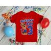 imageChase 3rd Birthday Boy Shirt Gifts for 3 Year Old Boys Third Bday Paw Patrol Party Toddler Kids TShirt3rd Birthday  Red