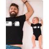 imageCtrl C Ctrl V Dad and Son Daughter Matching Shirts Copy Paste Fathers Day Dad Shirt and Baby Bodysuit SetDad Black  Baby Black