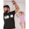 imageCtrl C Ctrl V Dad and Son Daughter Matching Shirts Copy Paste Fathers Day Dad Shirt and Baby Bodysuit SetDad Black  Baby Pink