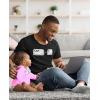 imageCtrl C Ctrl V Dad and Son Daughter Matching Shirts Copy Paste Fathers Day Dad Shirt and Baby Bodysuit SetDad Black  Baby Pink