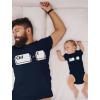 imageCtrl C Ctrl V Dad and Son Daughter Matching Shirts Copy Paste Fathers Day Dad Shirt and Baby Bodysuit SetDad Navy  Baby Navy