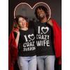 imageLove My Husband Wife Matching Shirts for Couples Him ampamp Her Gifts Couple OutfitsMan Black  Woman Black