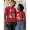 imageLove My Husband Wife Matching Shirts for Couples Him ampamp Her Gifts Couple OutfitsMan Red  Woman Red