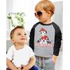 imagePaw Patrol Marshall Big Brother 34 Sleeve Baseball Jersey Toddler ShirtDark Gray