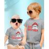 imagePaw Patrol Marshall Big Brother Little Brother Sibling Matching Shirts for BoysKids Gray  Baby Gray